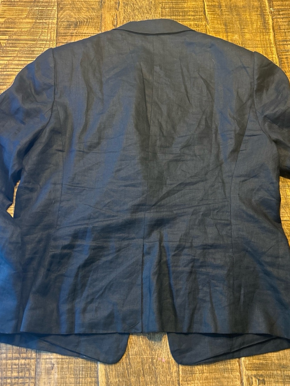 Quince black Single-Button European Linen-Blazer - Picture 6 of 7
